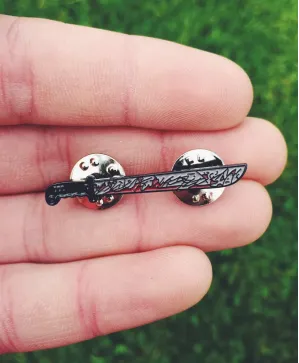 Friday The 13th Jason's Machete enamel Pin Badge