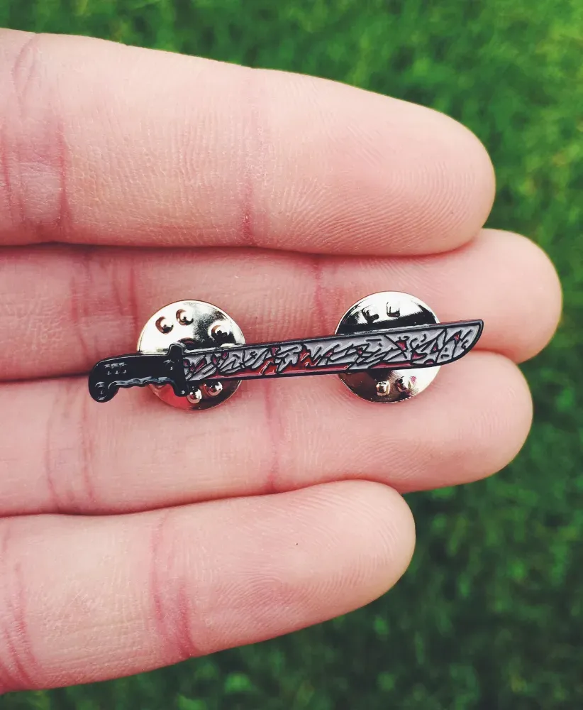 Friday The 13th Jason's Machete enamel Pin Badge