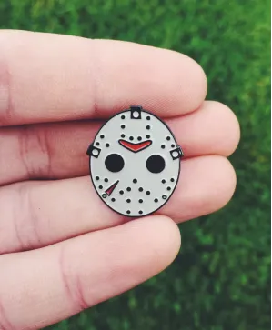 Friday The 13th Jason Mask enamel Pin Badge