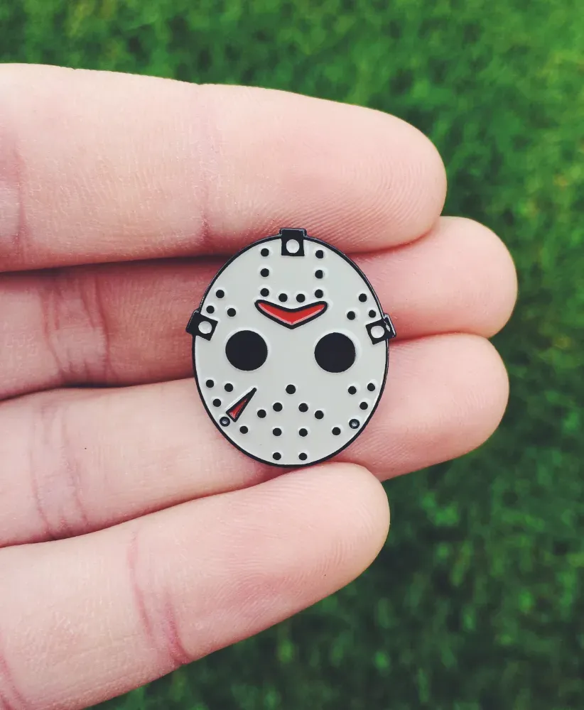Friday The 13th Jason Mask enamel Pin Badge