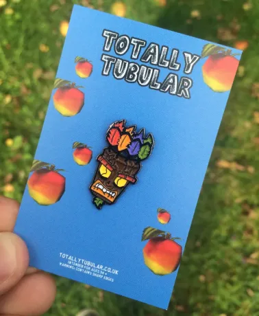 Crash Bandicoot  AKU AKU enamel pin badge