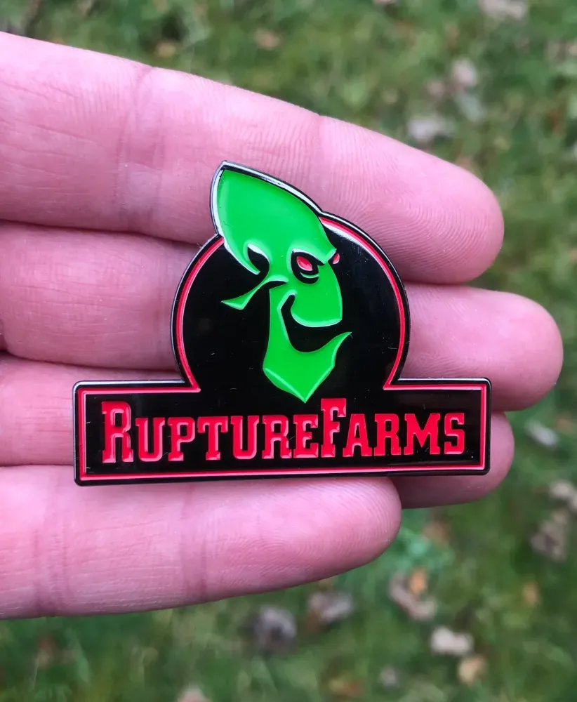 ODDWORLD: ABE'S ODDYSEE - Rupture Farms Logo enamel metal Pin Badge