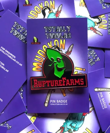 ODDWORLD: ABE'S ODDYSEE - Rupture Farms Logo enamel metal Pin Badge