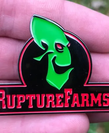 ODDWORLD: ABE'S ODDYSEE - Rupture Farms Logo enamel metal Pin Badge