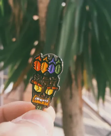 Crash Bandicoot  AKU AKU enamel pin badge