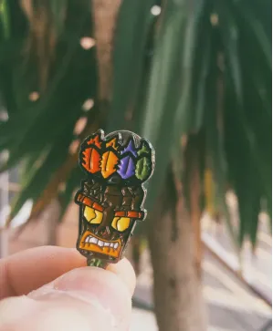Crash Bandicoot  AKU AKU enamel pin badge