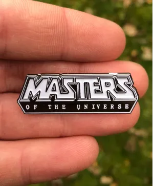 Masters of the Universe Comic Logo enamel metal Pin Badge