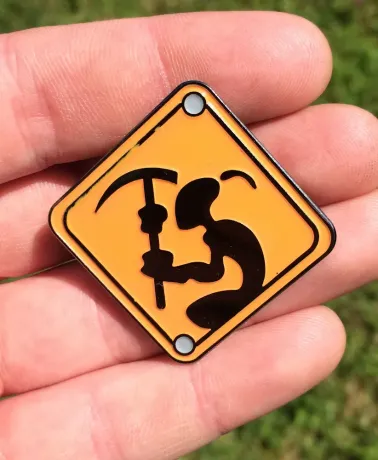 ODDWORLD: ABE'S EXODDUS - Necrum Mines Sign enamel pin badge