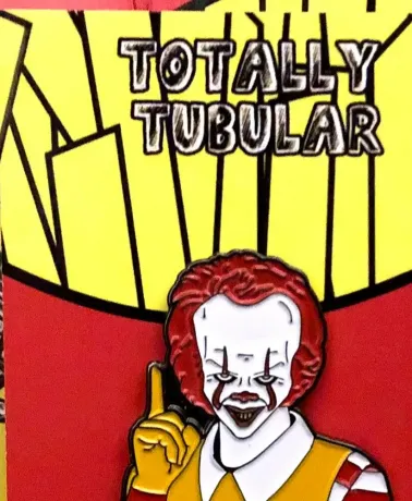 IT x Not Mcdonalds - Mcpennywise day job enamel pin badge