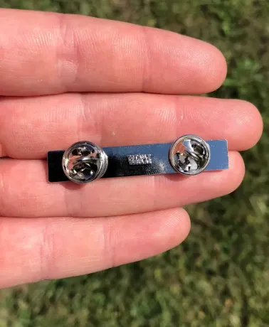 Slow Vehicle Sign hard enamel pin badge