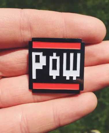 Super Mario Bros POW hard enamel pin badge