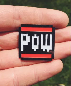 Super Mario Bros POW hard enamel pin badge