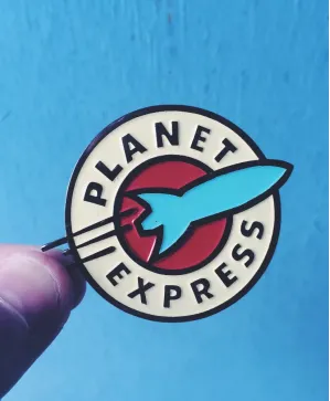 Planet Express Logo hard enamel pin badge
