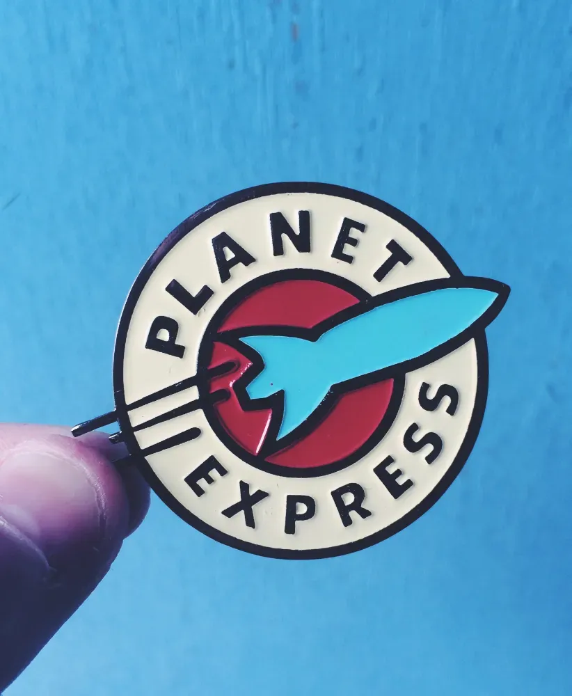 Planet Express Logo hard enamel pin badge