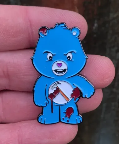 INTENSIVE CARE BEAR build-ER-bear edition enamel metal Pin Badge