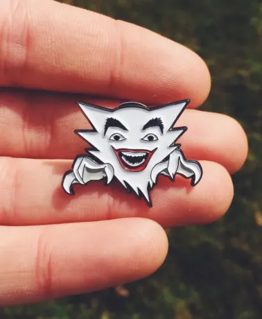 POKEMON x 1966 BATMAN TV series Jaunter  (Haunter and The Joker) enamel Pin Badge