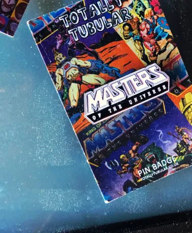 Masters of the Universe Comic Logo enamel metal Pin Badge