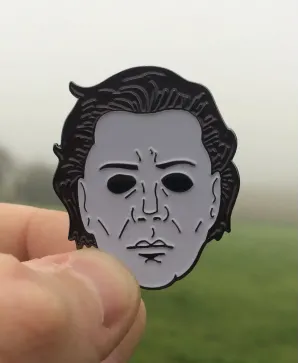 Halloween Michael Myers Face enamel Pin Badges