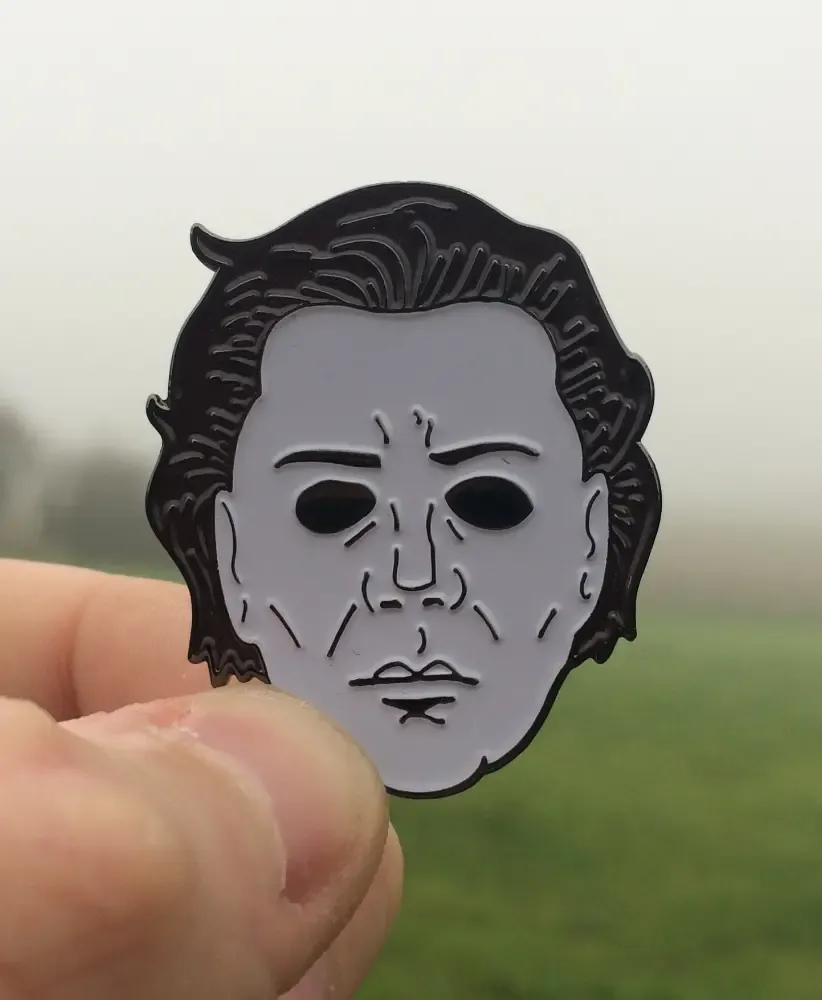 Halloween Michael Myers Face enamel Pin Badges