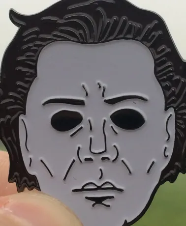 Halloween Michael Myers Face enamel Pin Badges