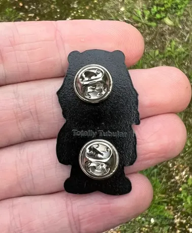 INTENSIVE CARE BEAR wearing Ghostface mask enamel metal Pin Badge
