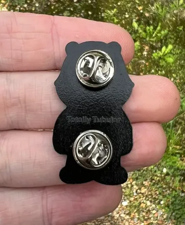 INTENSIVE CARE BEAR wearing Jason Voorhees mask enamel metal Pin Badge