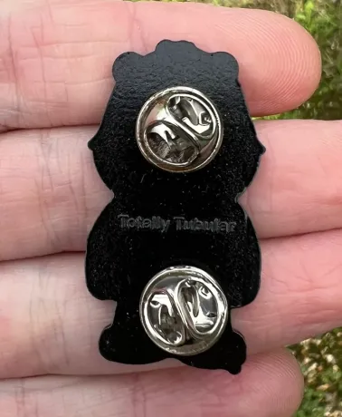 INTENSIVE CARE BEAR wearing Michael Myers mask enamel metal Pin Badge