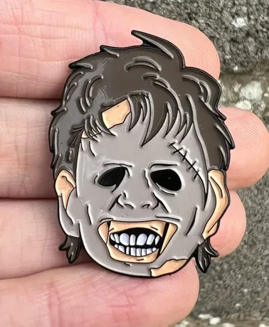 The Texas Chainsaw Massacre Leatherface soft enamel pin badge