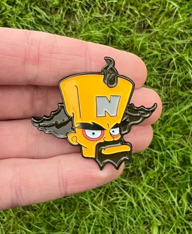 Crash Bandicoot ps1 Doctor Neo Cortex hard enamel pin badge