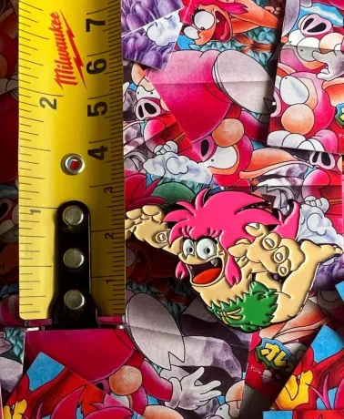 TOMBA! Leaping enamel metal Pin Badge