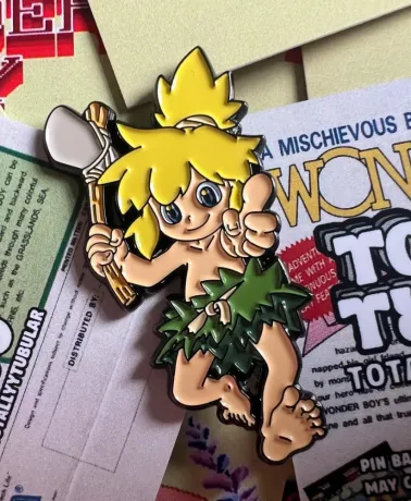 WONDER BOY - Tom-Tom iconic pose enamel pin badge