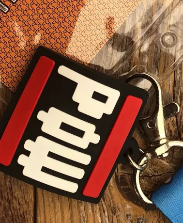 Super Mario Bros Inspired Cloud and Brick Print Lanyard