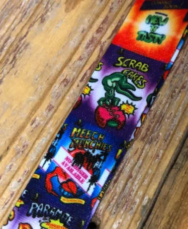 ODDWORLD food posters All Over Print polyester Lanyard