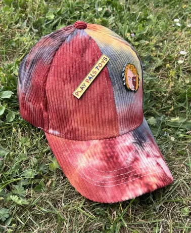KILLER PLAY PALS CHUCKY TIE DYE CORDUROY RED STRAPBACK BASEBALL CAP