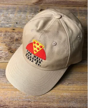 The WELL STACKED PIZZA co. vice city beige strapback baseball cap