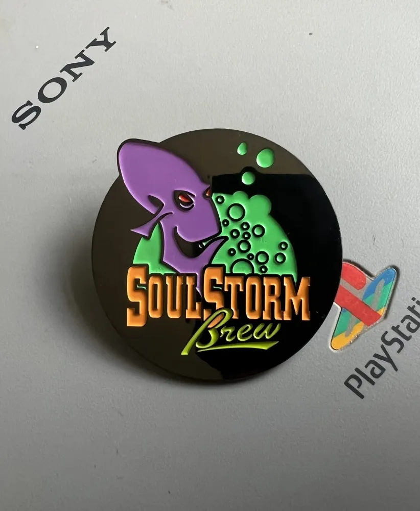 Oddworld Abe's Exoddus SoulStorm Brew enamel pin badge
